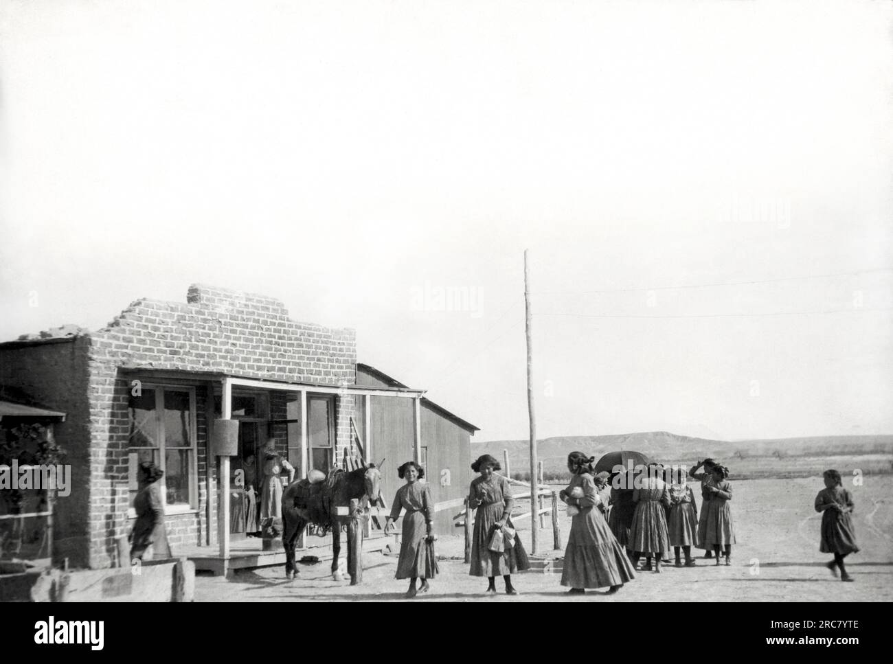 Shiprock, New Mexico c. 1912 The Navajos are threatening to revolt