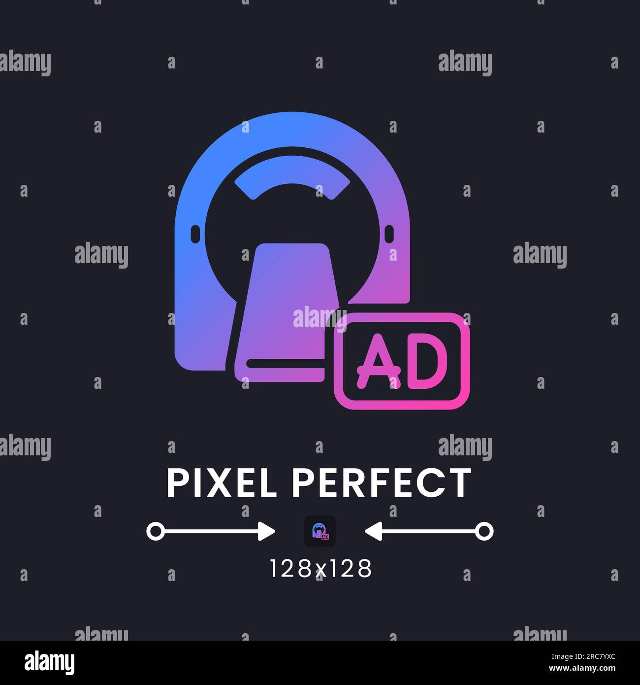 Functional resonance imaging purple solid gradient desktop