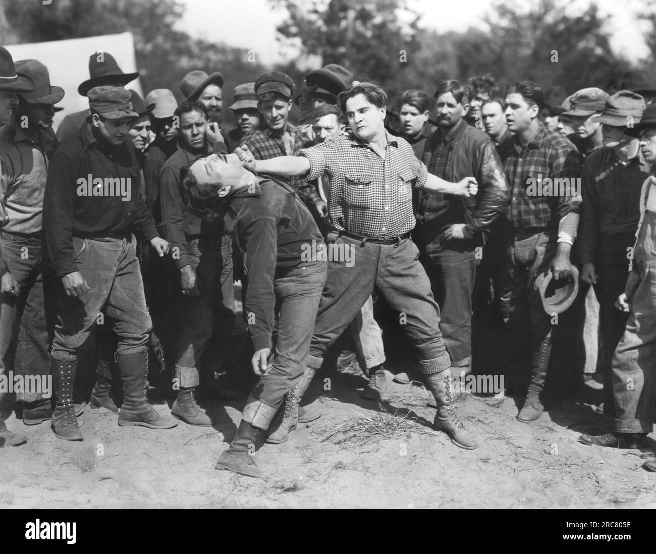 Hollywood, California 1924 William Desmond and Al Smith duke it out in