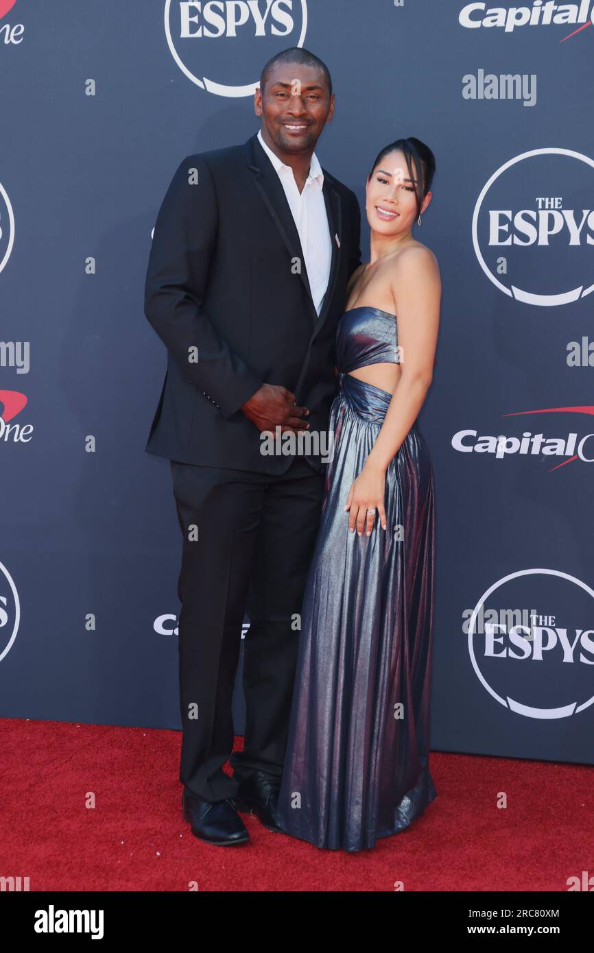 Metta World Peace and Maya FordArtest at The 2023 ESPY Awards held at the Dolby Theatre in