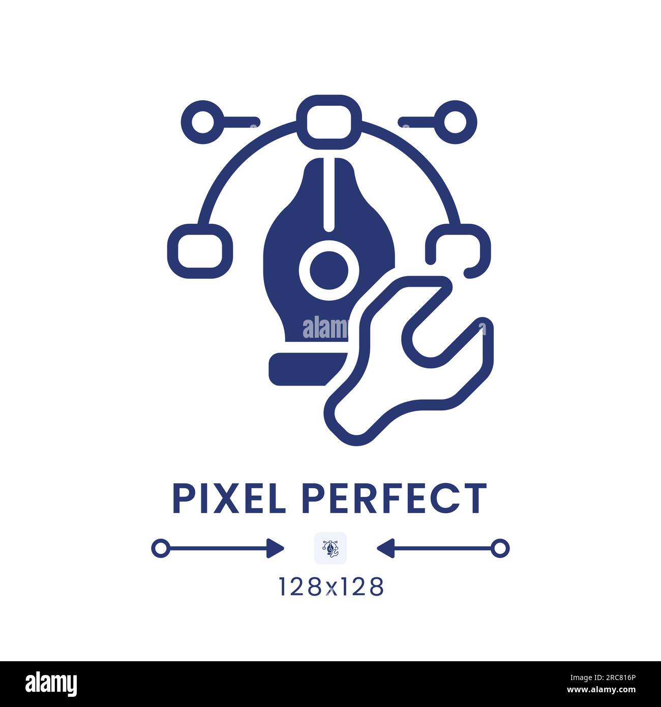 Design tools black solid desktop icon Stock Vector