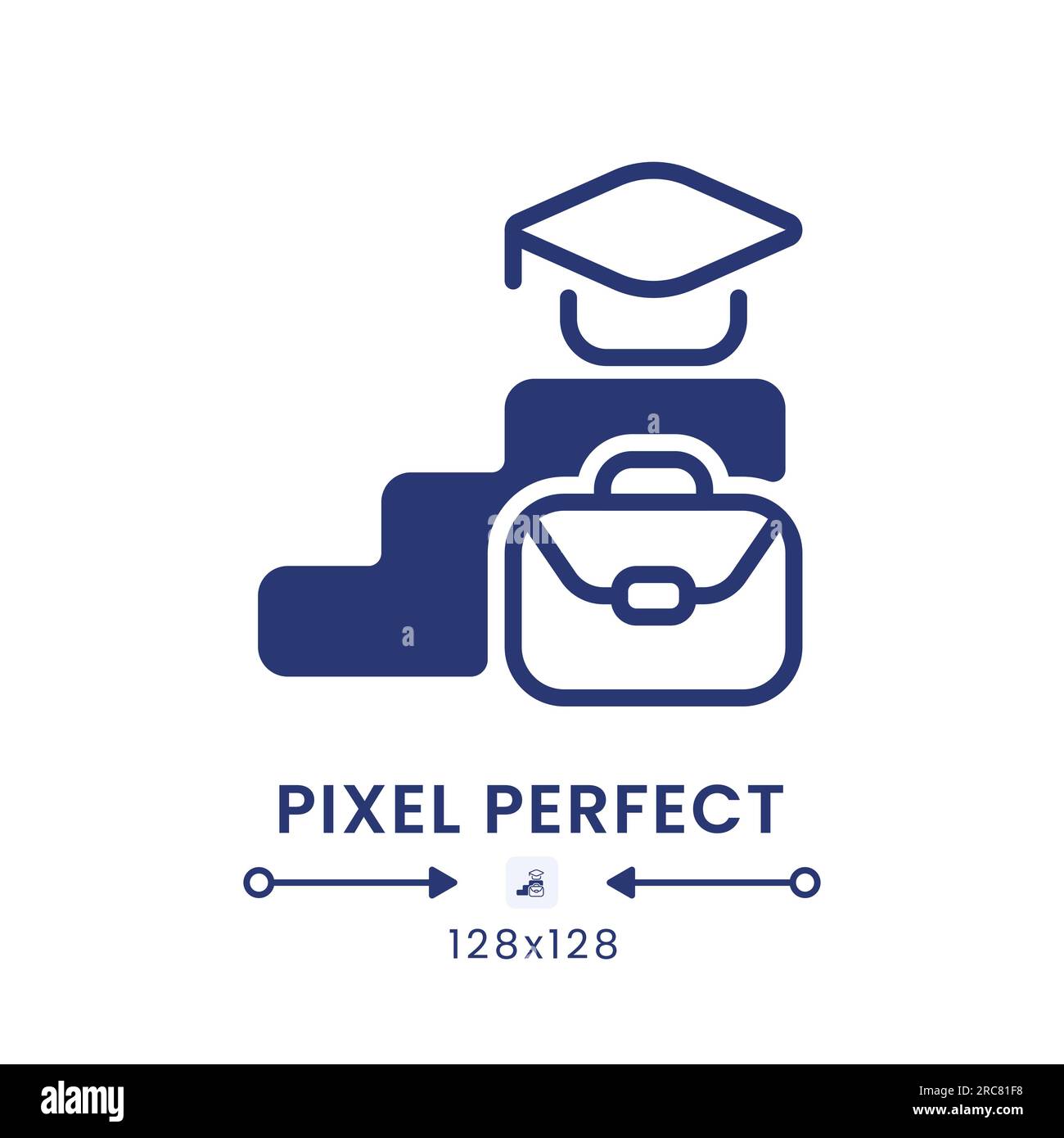 Learning and development black solid desktop icon Stock Vector