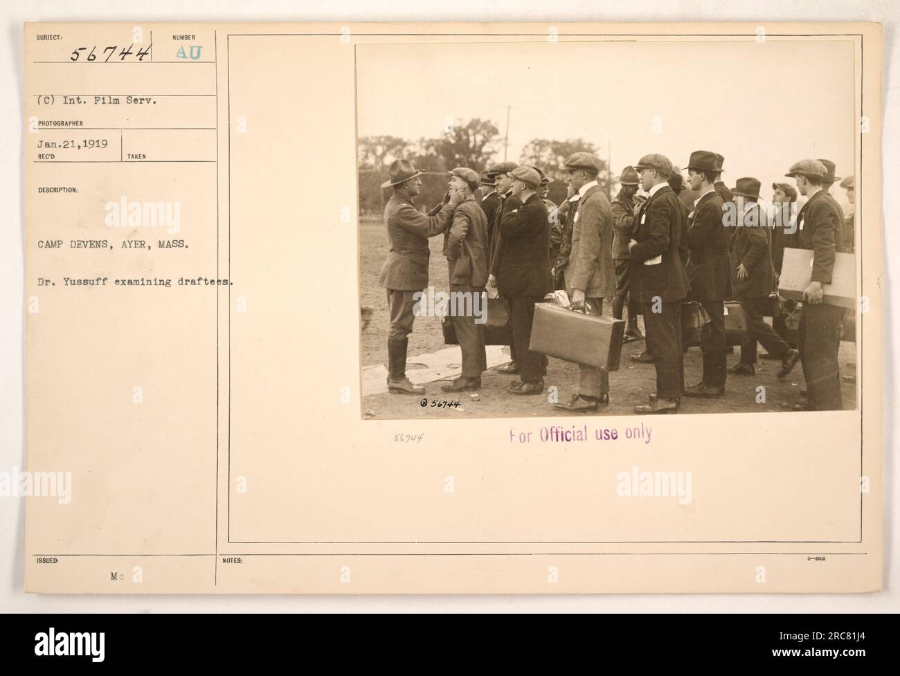Army conscripts medical examination in hi-res stock photography and ...