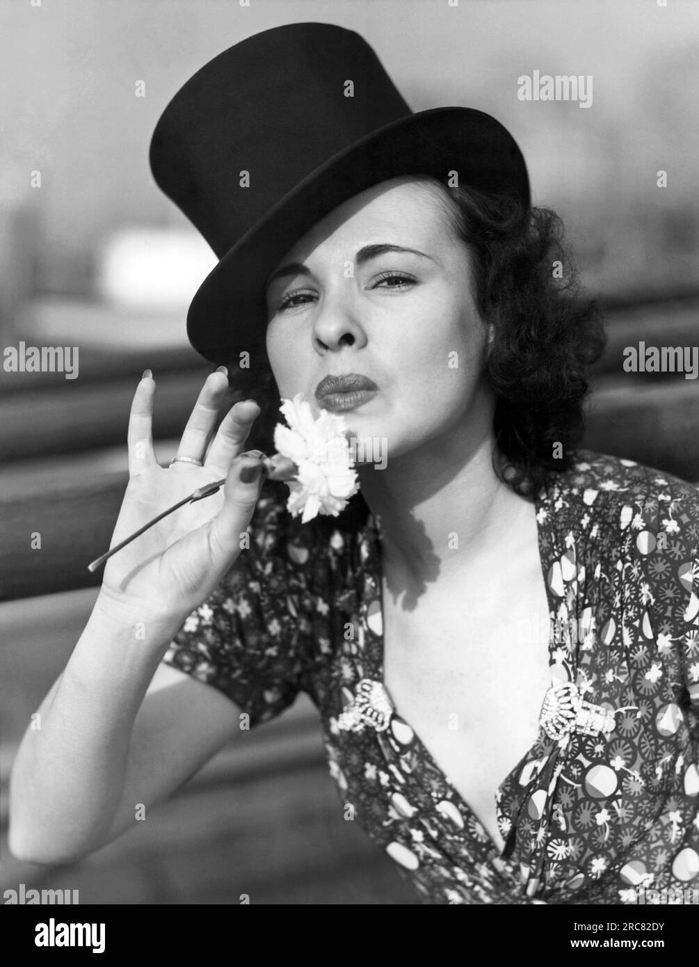 Atlantic City, New Jersey: c. 1938 This woman is the official bestower