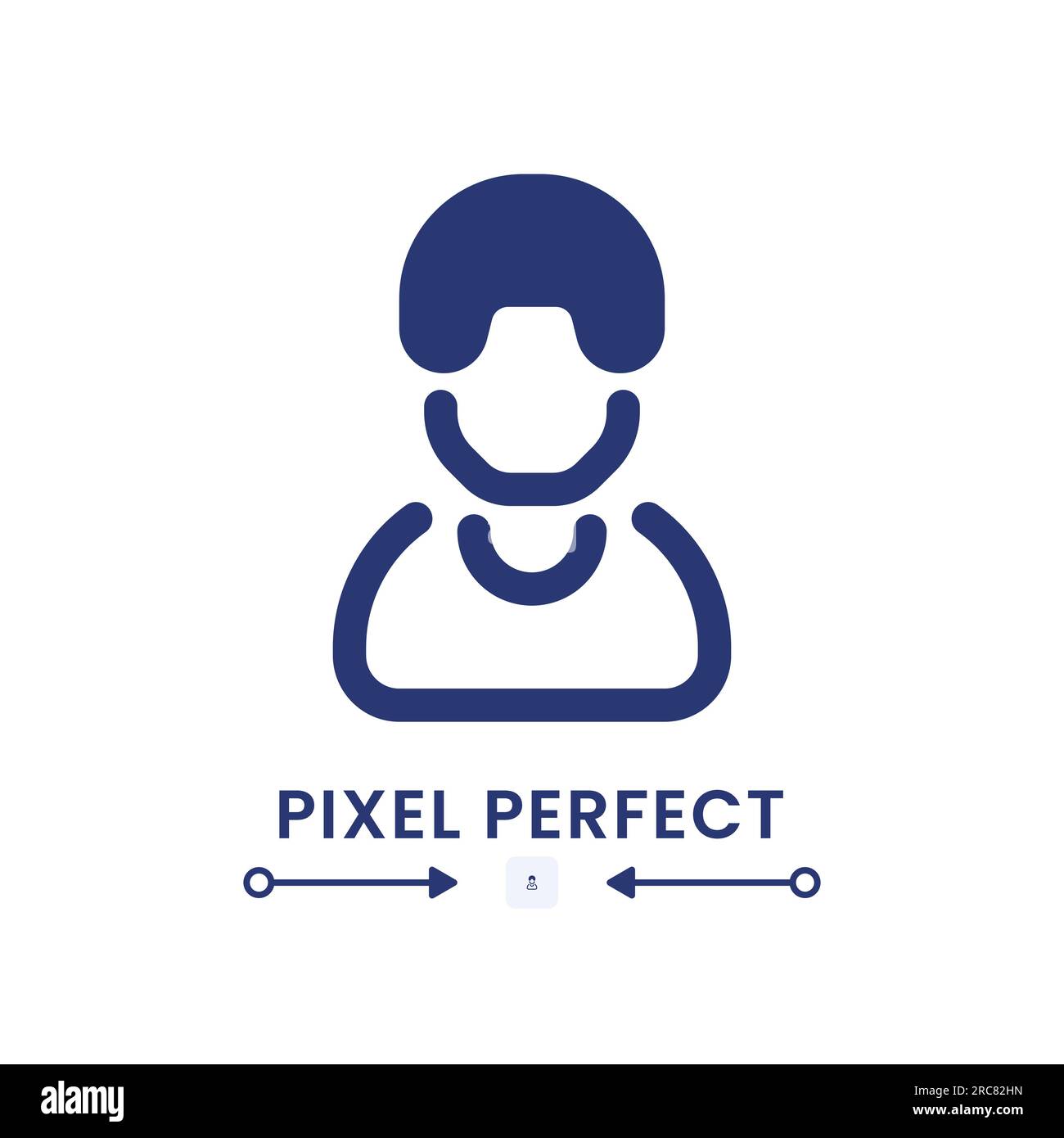 Employee black solid desktop icon Stock Vector