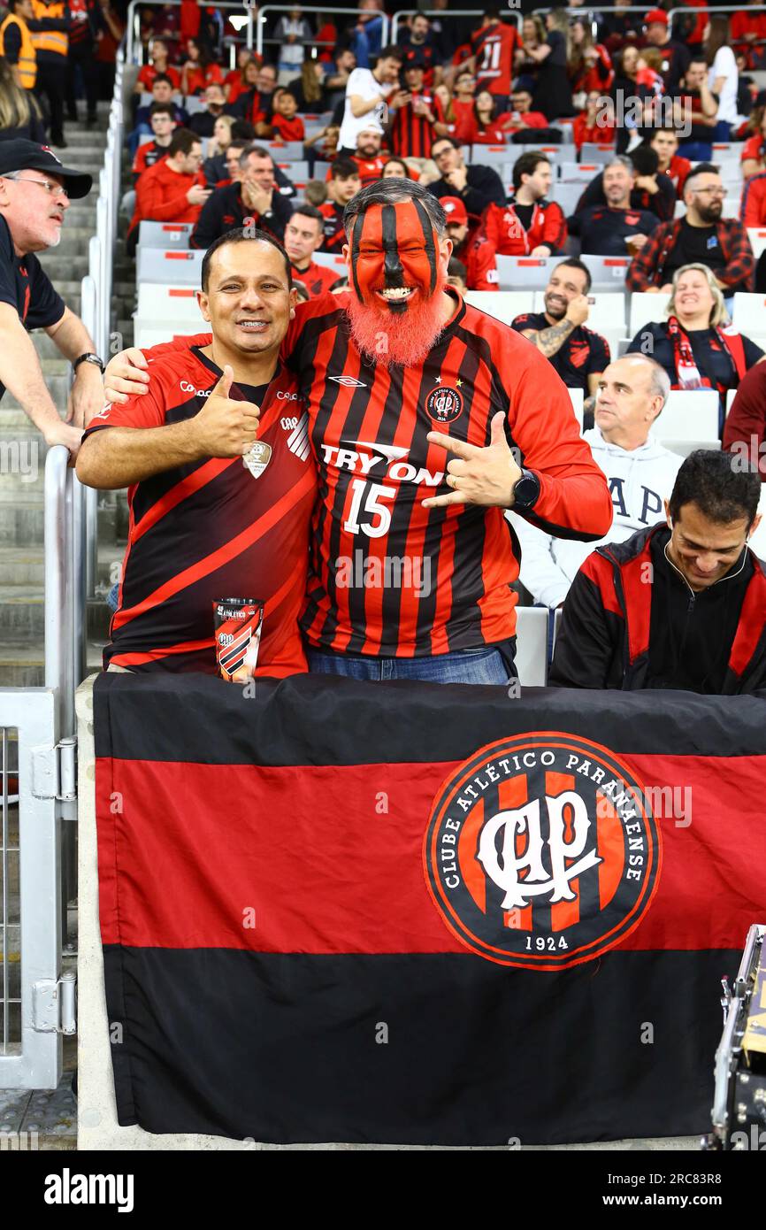 CURITIBA (PR) - 12/07/2023 - Copa do Brasil 2022 / Futebol - ATHLÉTICO (PR)  X FLAMENGO (RJ) Copa do Brasil 2023, quartas de final jogo 2 de 2, na noi  Stock Photo - Alamy