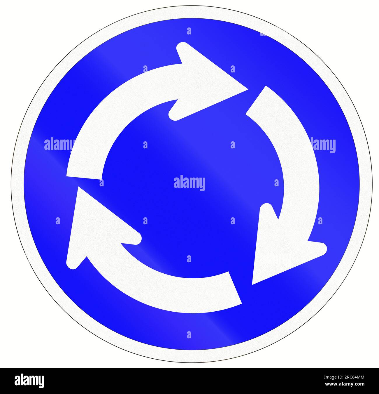 An Indonesian traffic sign - Roundabout/traffic circle Stock Photo - Alamy