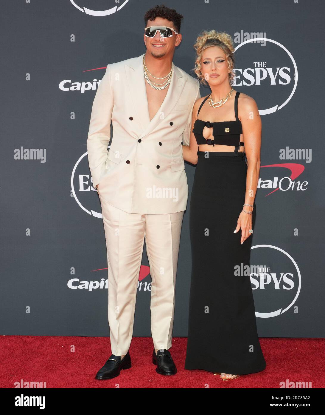 Los Angeles, USA. 12th July, 2023. (LR) Patrick Mahomes and Brittany(01)