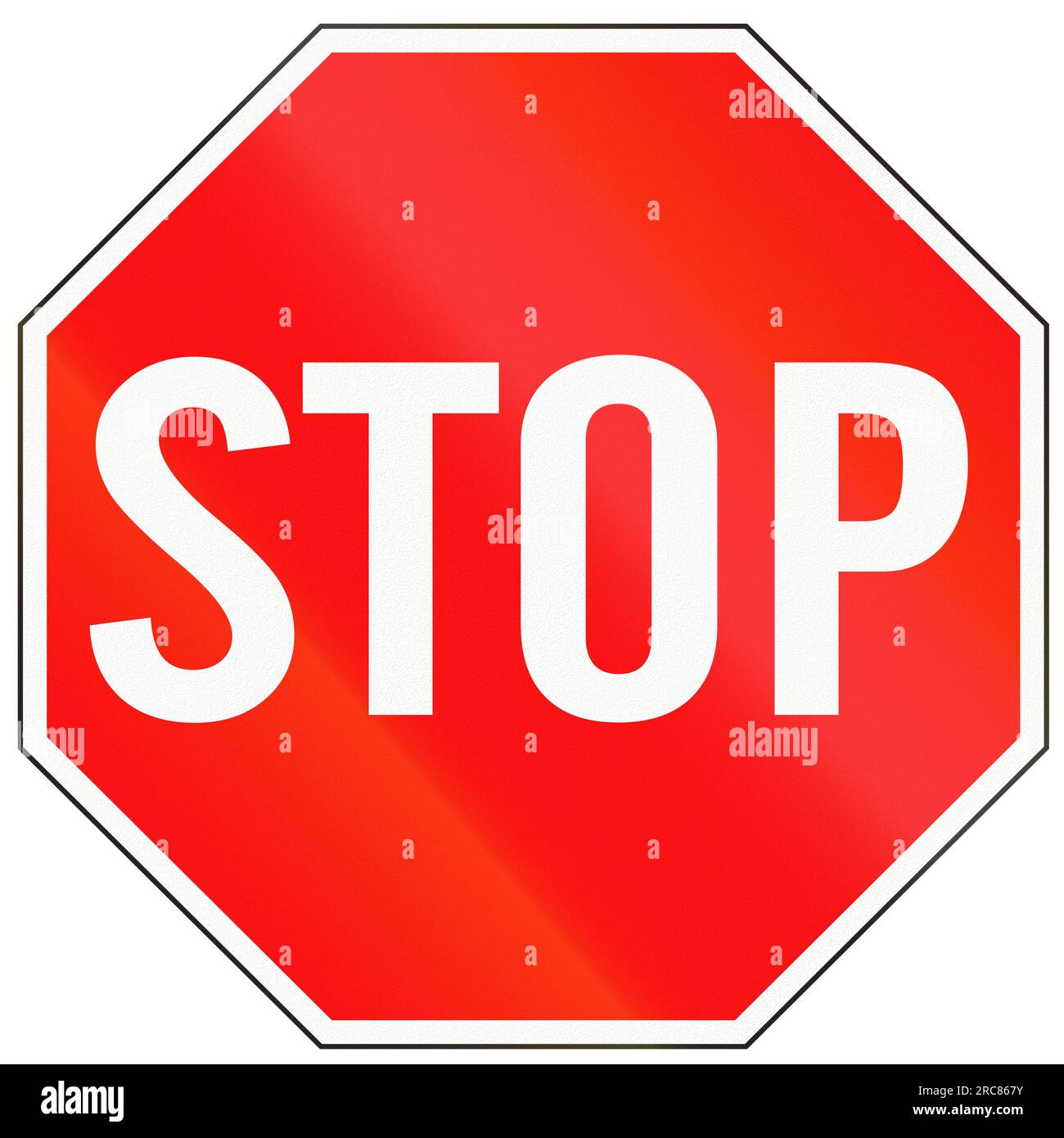 A standard Stop sign in Indonesia Stock Photo - Alamy