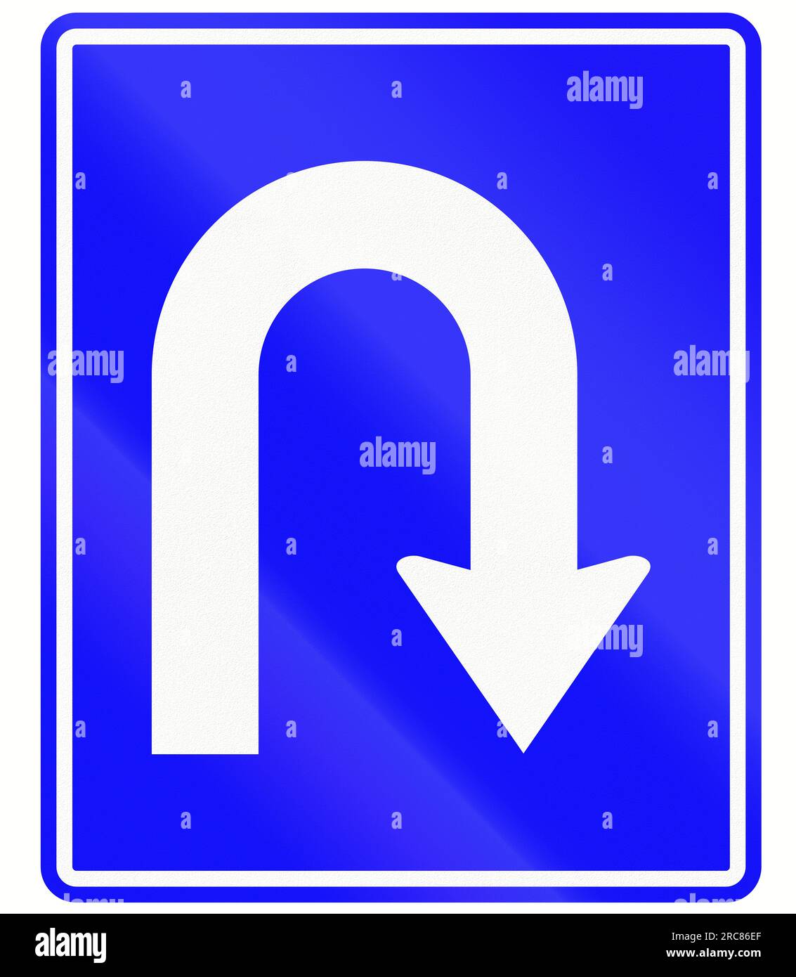 Traffic sign arrow pointing down Cut Out Stock Images & Pictures - Alamy