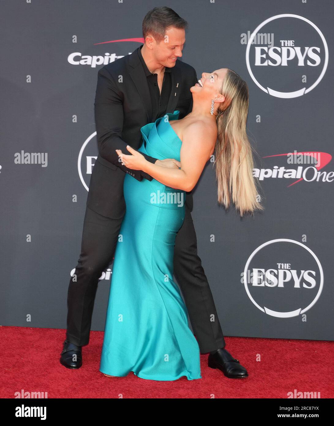 Los Angeles, USA. 12th July, 2023. (LR) Andrew East and Shawn Johnson