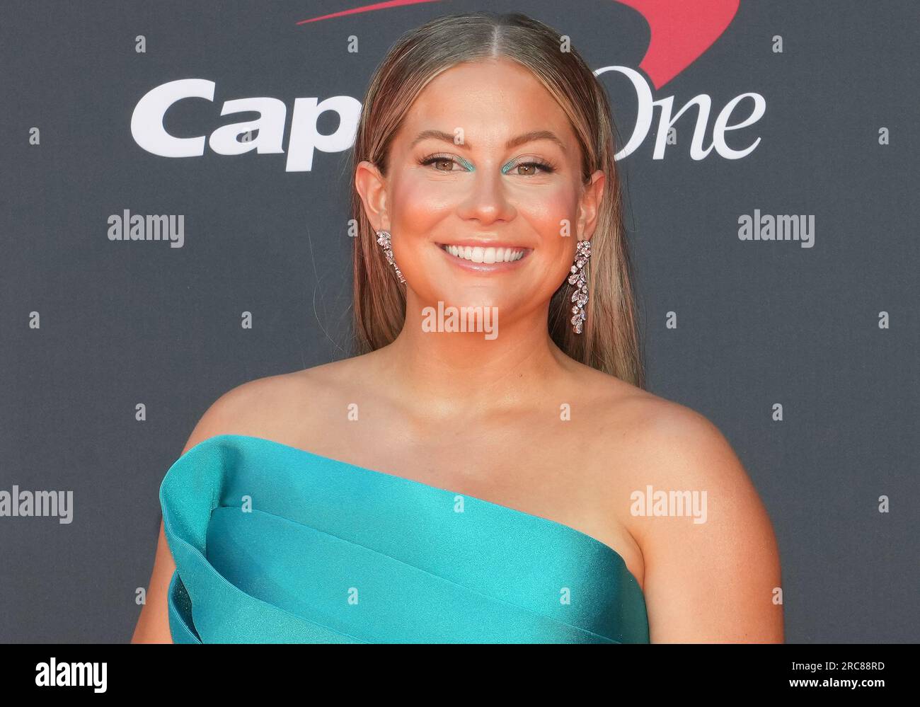 Shawn Johnson East arrives at The 2023 ESPY Awards held at the Dolby