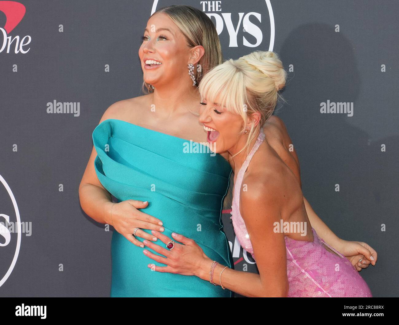 (LR) Shawn Johnson East and Nastia Liukin at The 2023 ESPY Awards held