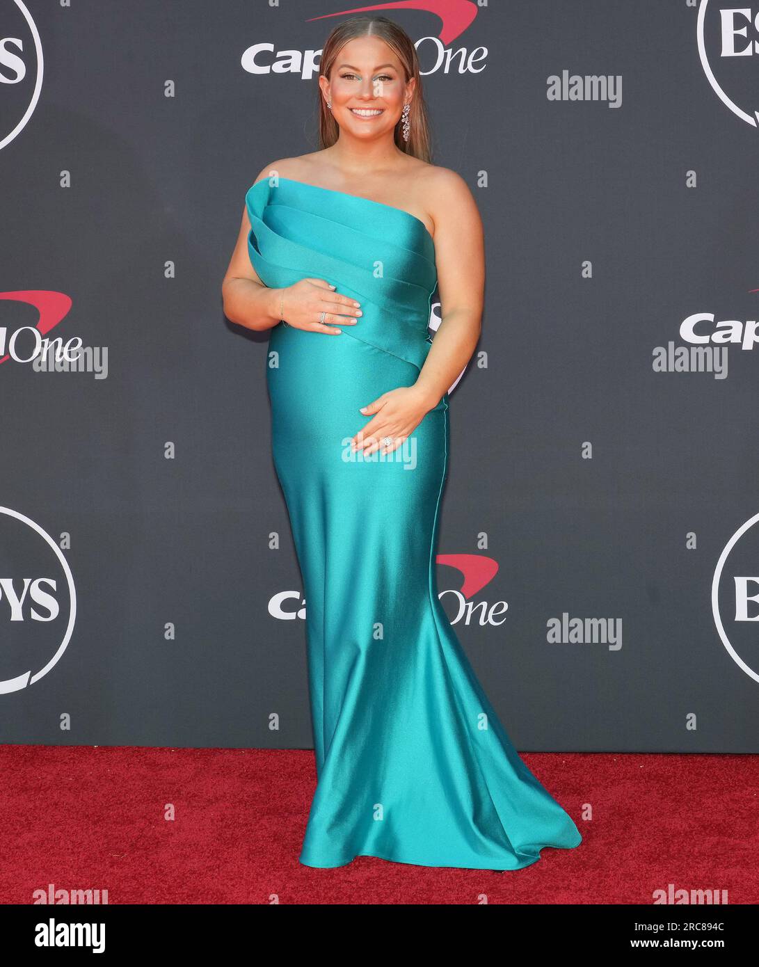 Los Angeles, USA. 12th July, 2023. Shawn Johnson East arrives at The