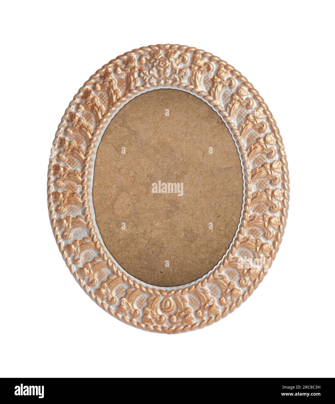 Beautiful empty vintage frame isolated on white Stock Photo - Alamy