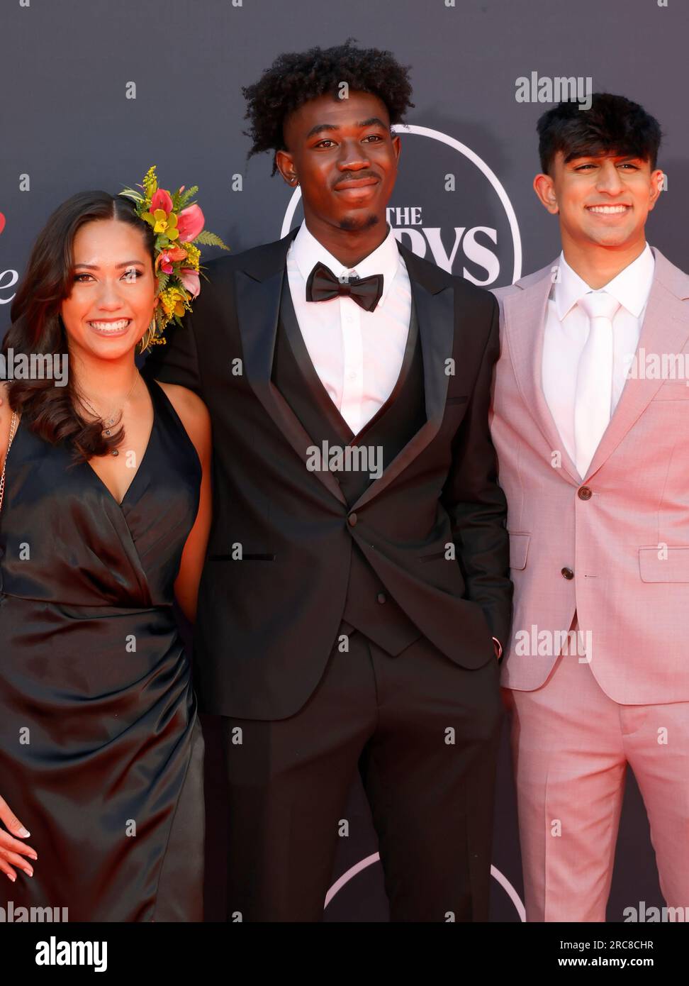 12 July 2023 Hollywood, California - Ashley Badis, Jordan Adeyemi, Rishan Patel.. The 2023 ESPY Awards held at the Dolby Theatre in Hollywood. (Credit Image: © Fs/AdMedia via ZUMA Press Wire) EDITORIAL USAGE ONLY! Not for Commercial USAGE! Stock Photo