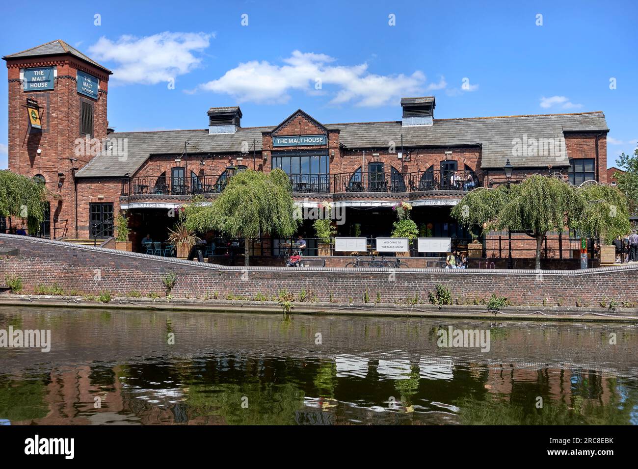 The Malt house pub and restaurant at Brindley Place, Birmingham England, UK Stock Photo