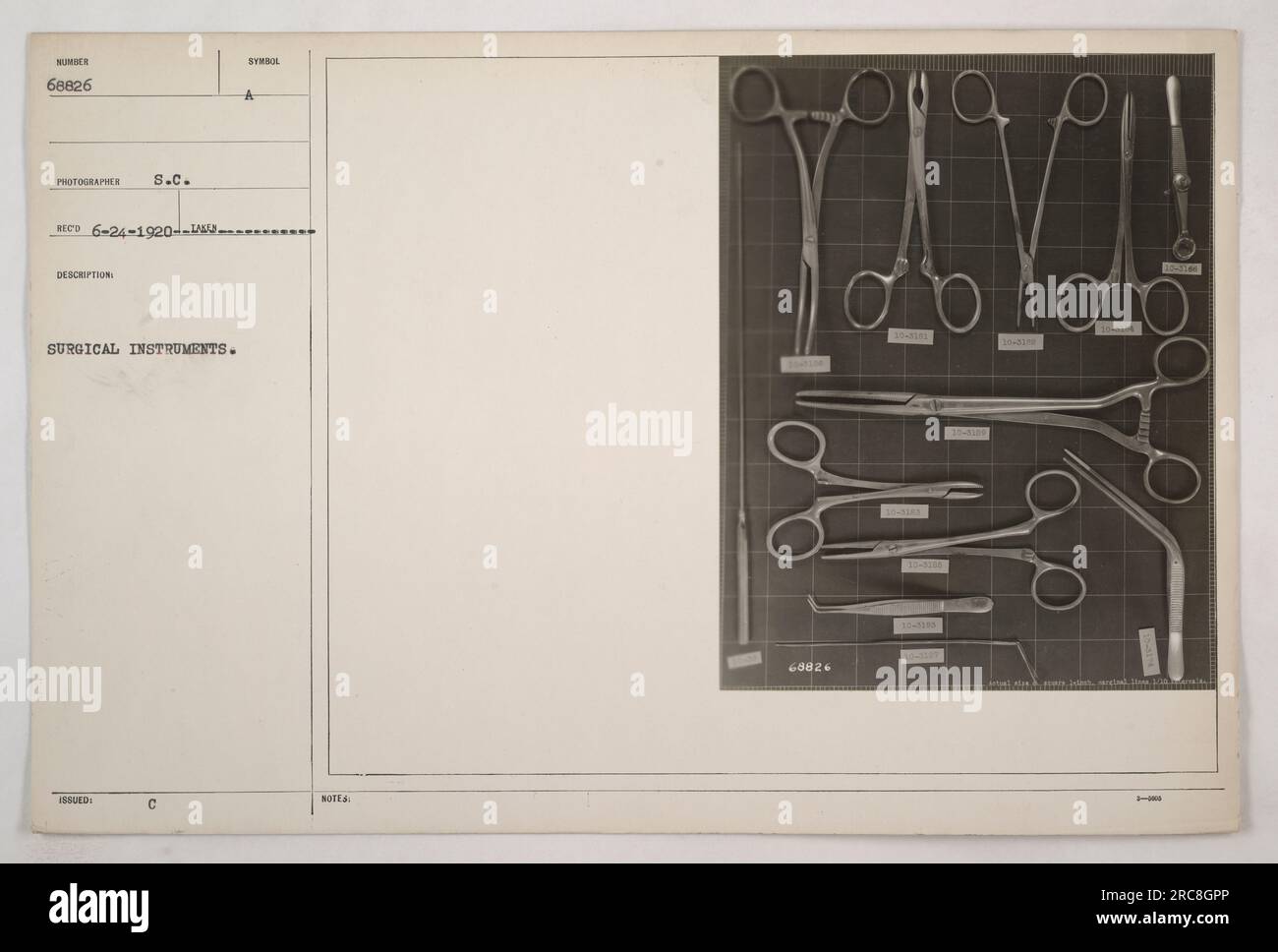 Image depicting a collection of surgical instruments used during World