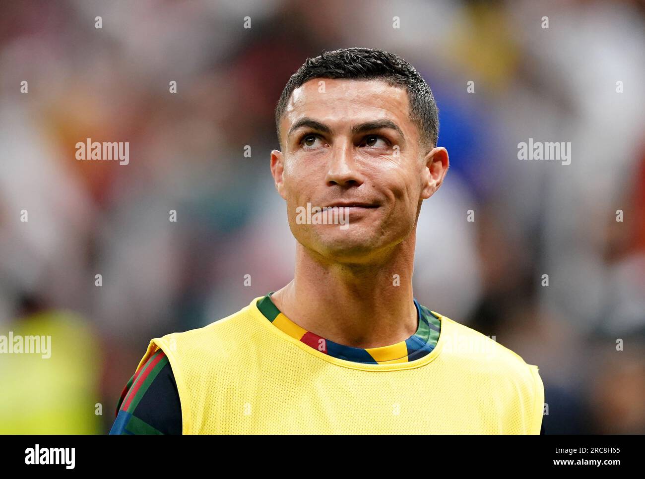 File photo dated 06-12-2022 of Cristiano Ronaldo, whose Saudi Arabian club Al Nassr have been banned from registering new players due to 'outstanding debts', FIFA has said. Issue date: Thursday July 13, 2023. Stock Photo