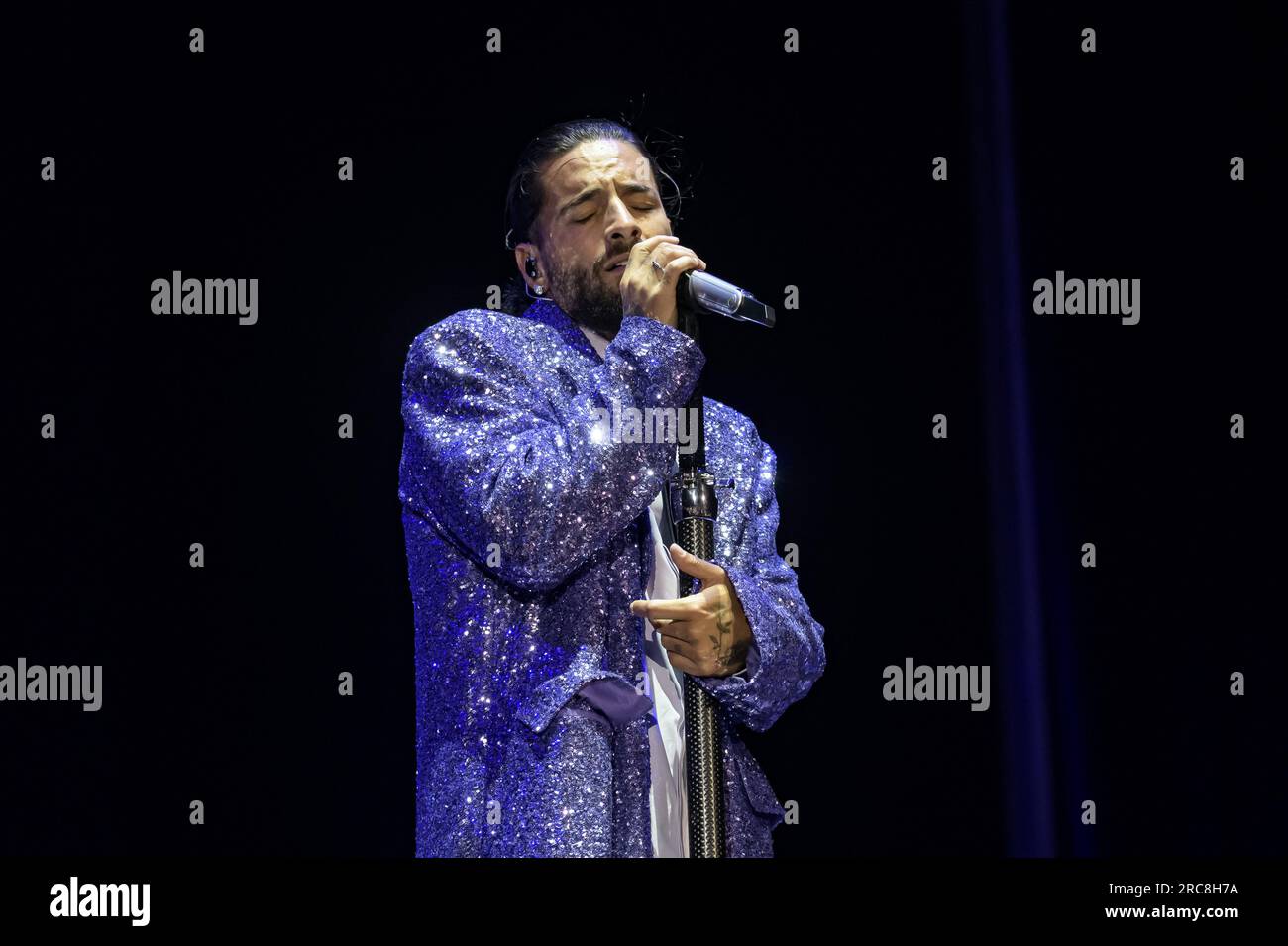Maluma, real name Juan Luis Londono Arias, performs during the concert
