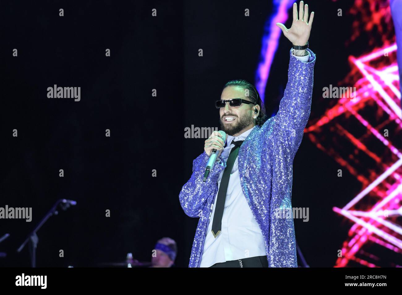 Maluma, real name Juan Luis Londono Arias, performs during the concert