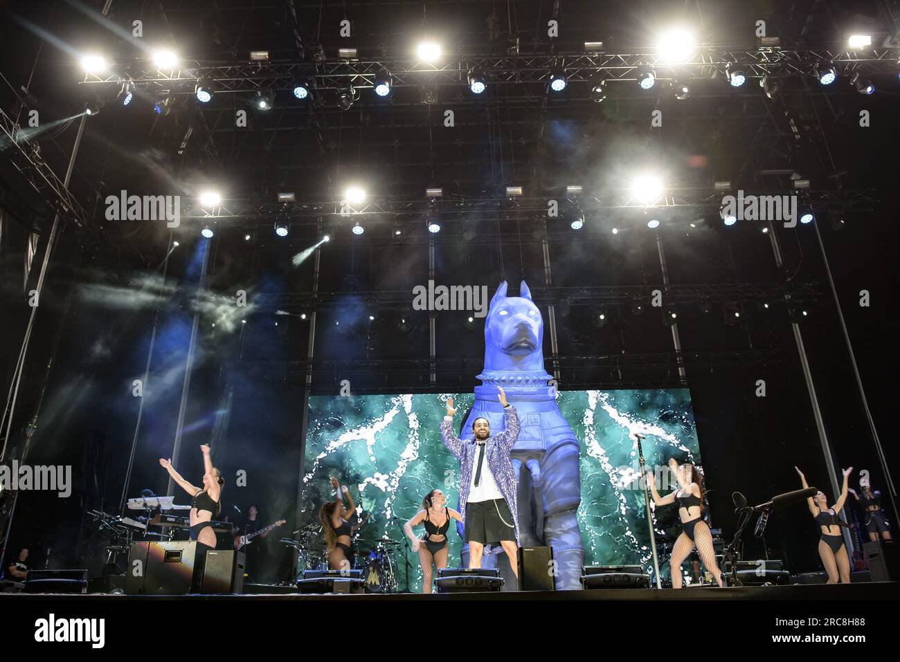 Maluma, real name Juan Luis Londono Arias, performs during the concert