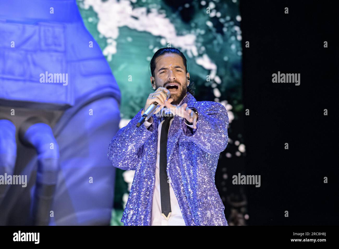 Maluma, real name Juan Luis Londono Arias, performs during the concert