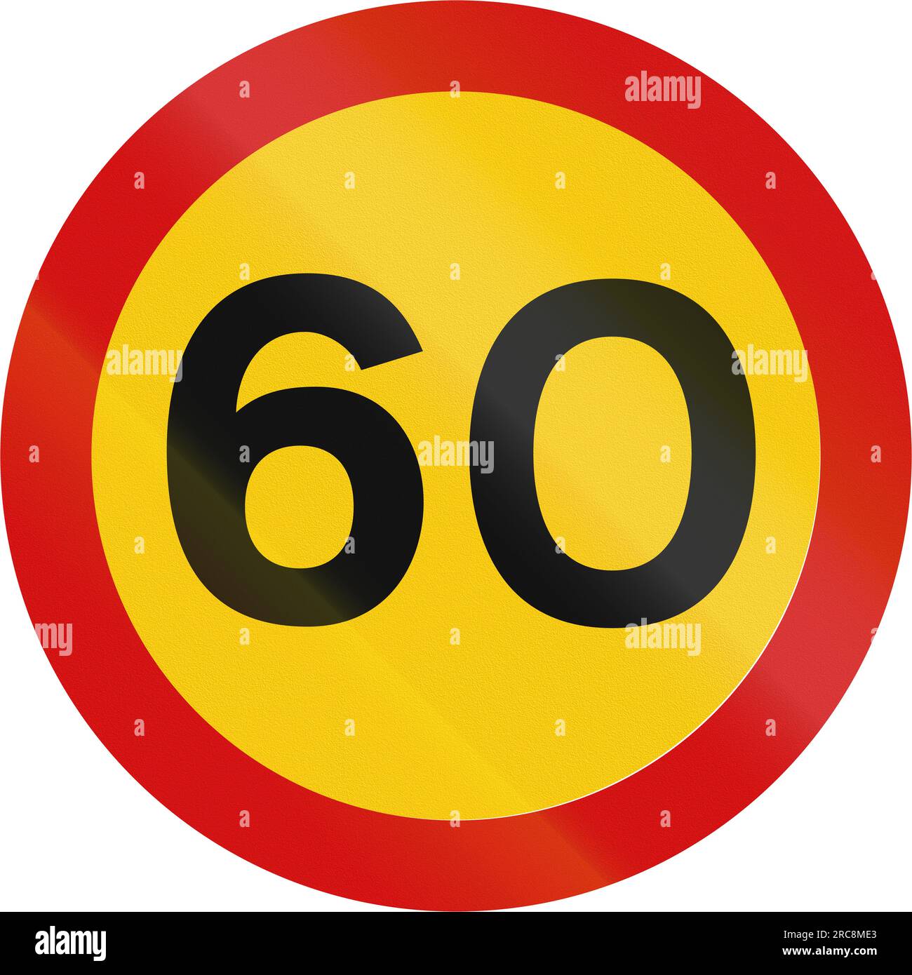 Road sign in Iceland - Maximum speed limit (km/h Stock Photo - Alamy