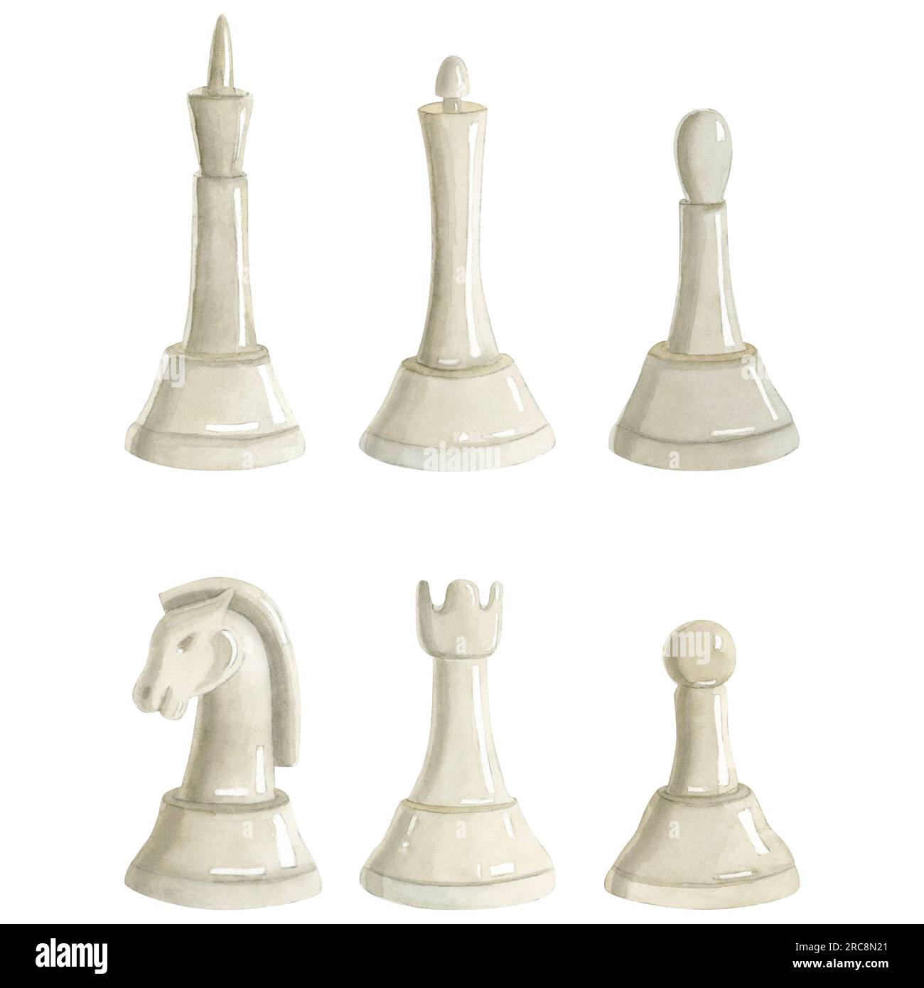 Pair of Black 6 Ceramic Chess Pieces Castles Rooks 