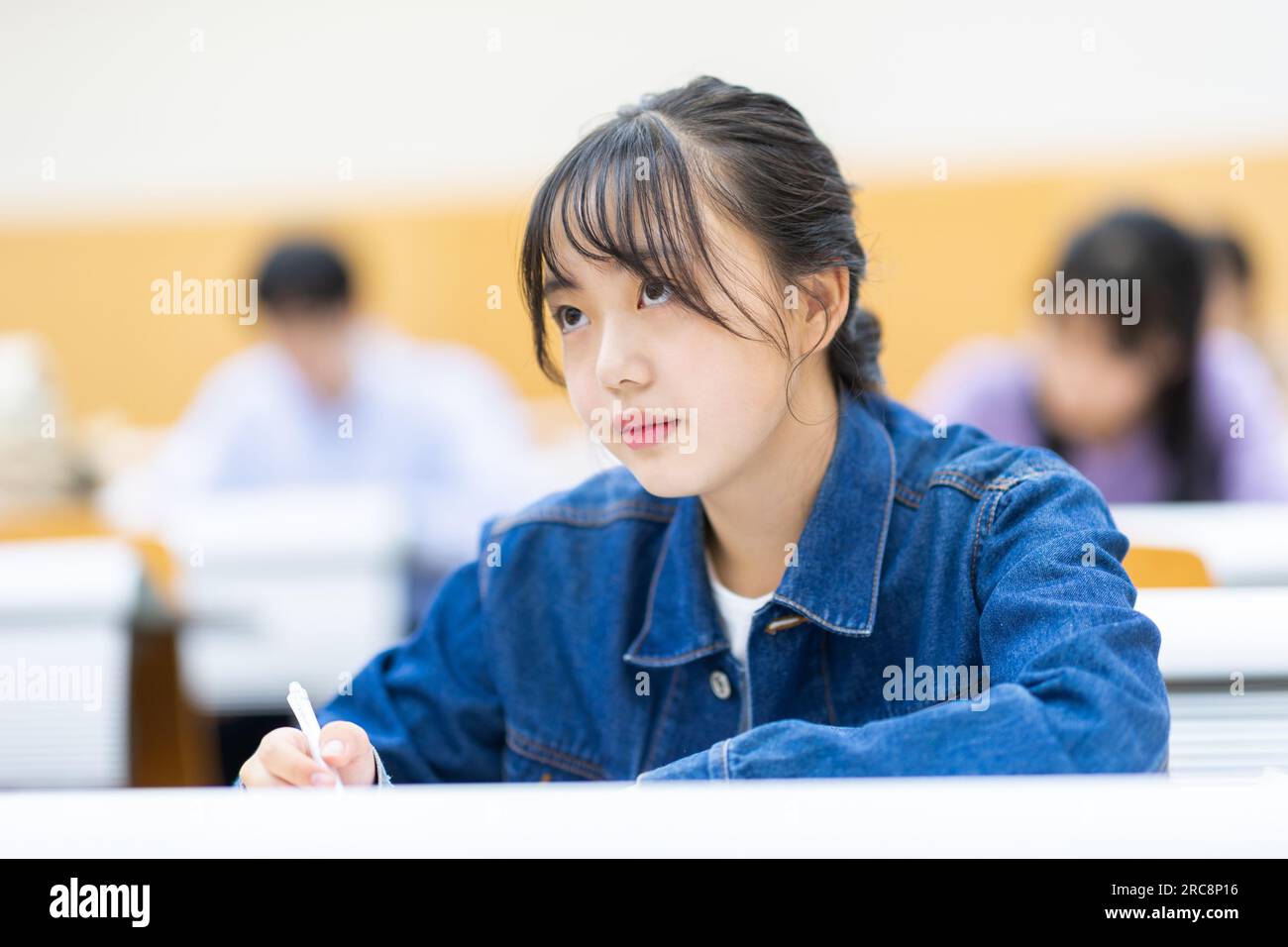 University students receiving a lecture Stock Photo - Alamy