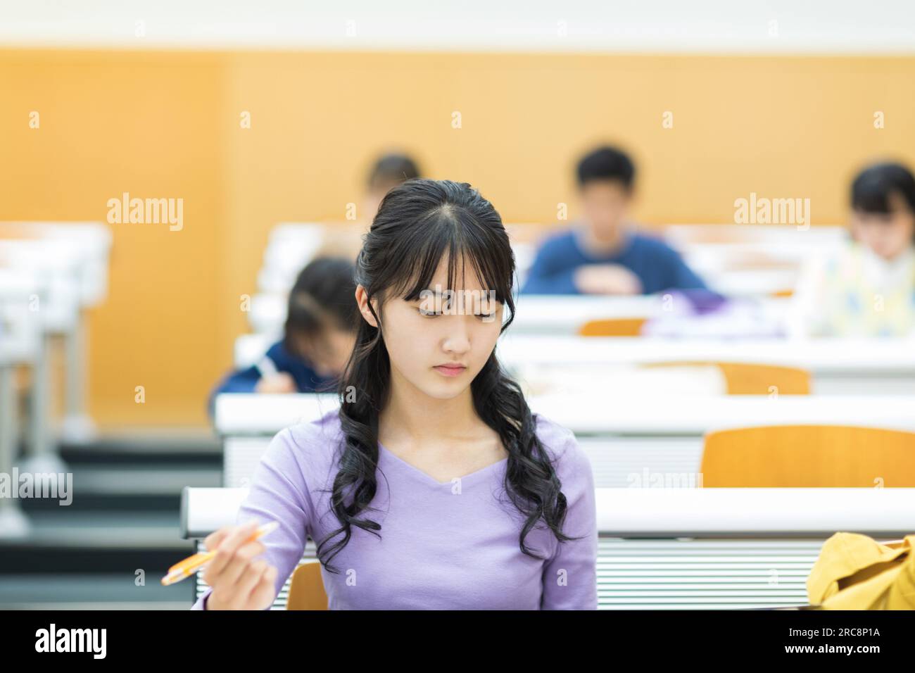University students receiving a lecture Stock Photo - Alamy