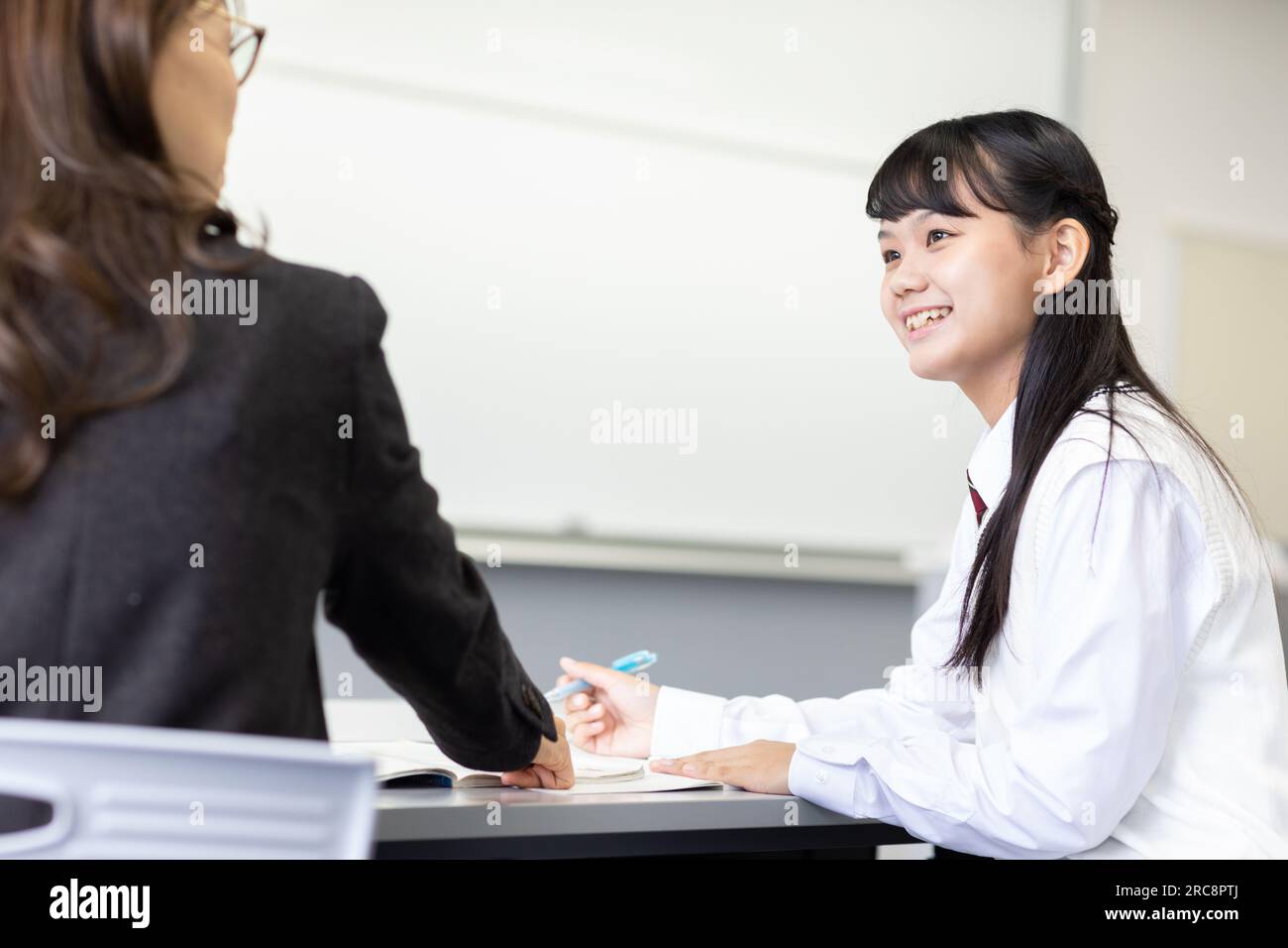 Schoolgirl interview hi-res stock photography and images - Alamy