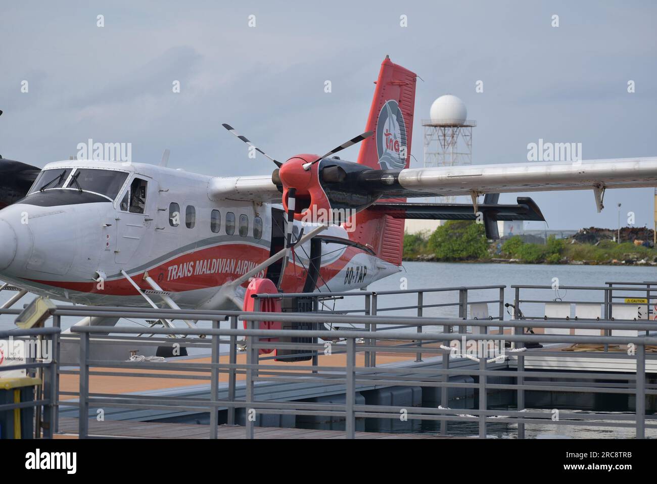Seaplane - Maldives Stock Photo