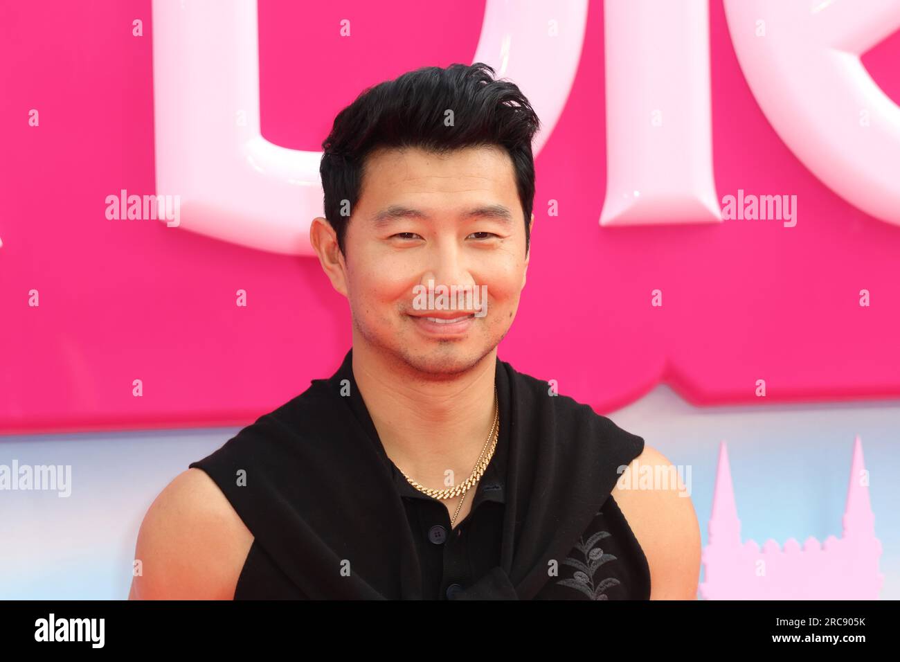 Simu Liu at the photocall for Barbie, at the London Eye. Picture date:  Wednesday July 12, 2023 Stock Photo - Alamy