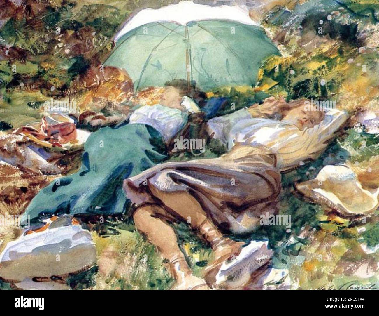 John singer sargent siesta hi-res stock photography and images - Alamy