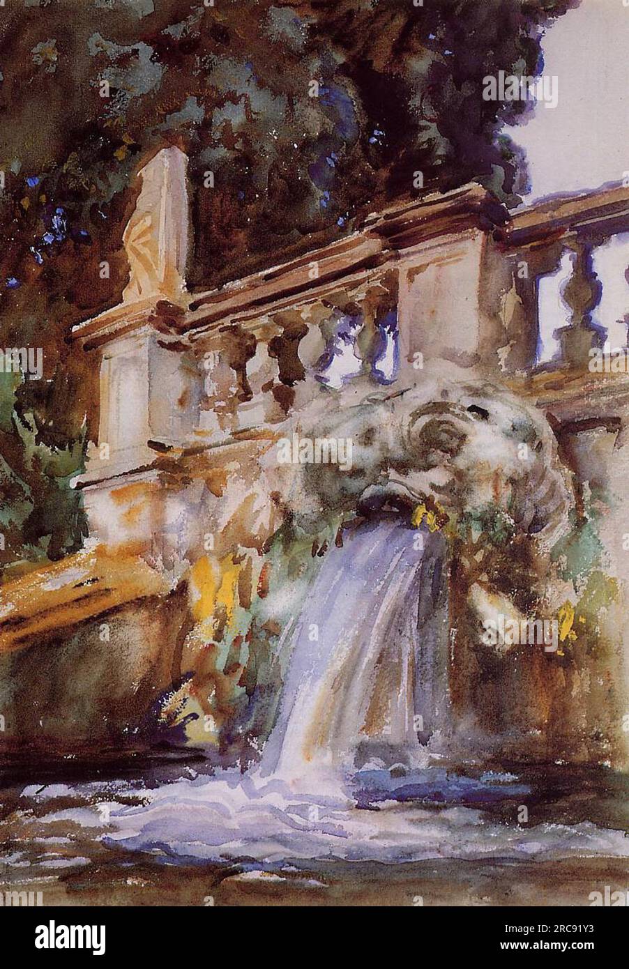 Villa Torlonia, Frascati 1907 by John Singer Sargent Stock Photo - Alamy