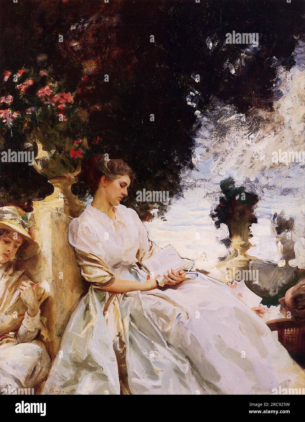 In the Garden, Corfu 1909 by John Singer Sargent Stock Photo Alamy
