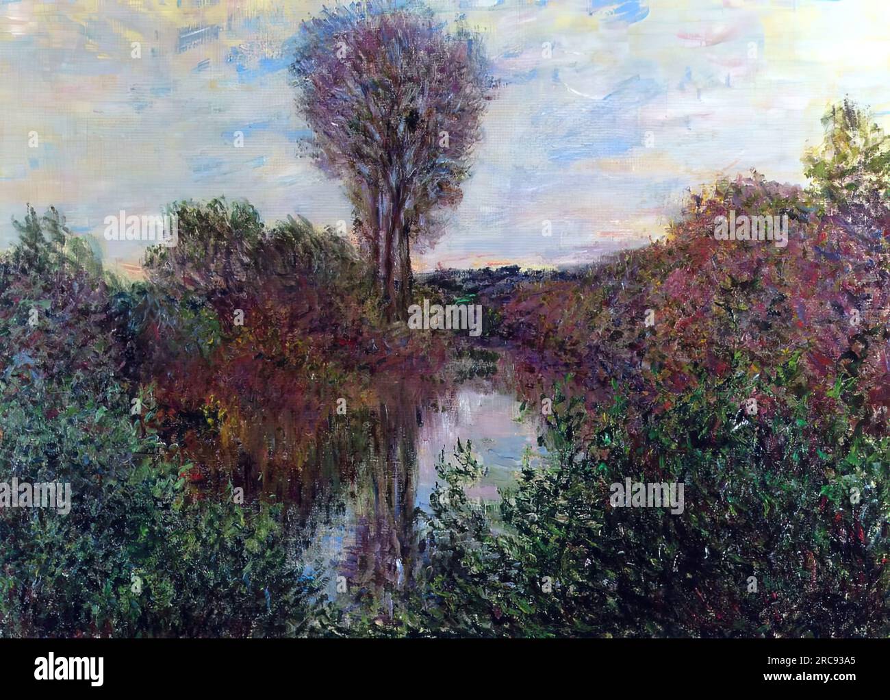 The Small Arm of the Seine at Mosseaux Claude Oscar Monet (1840-1926 ...