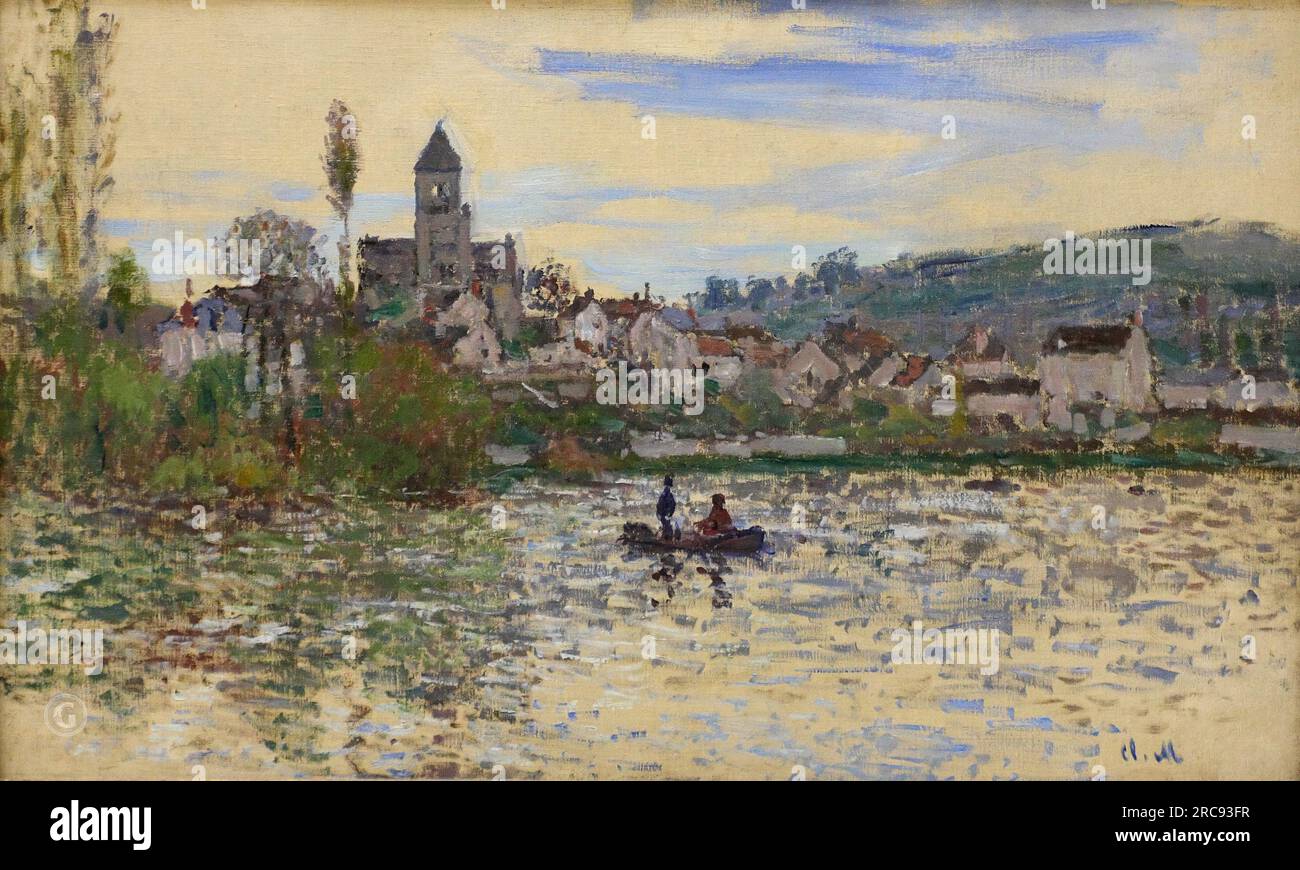 Claude Oscar Monet – The Seine at Vetheuil 3 1879 Stock Photo - Alamy