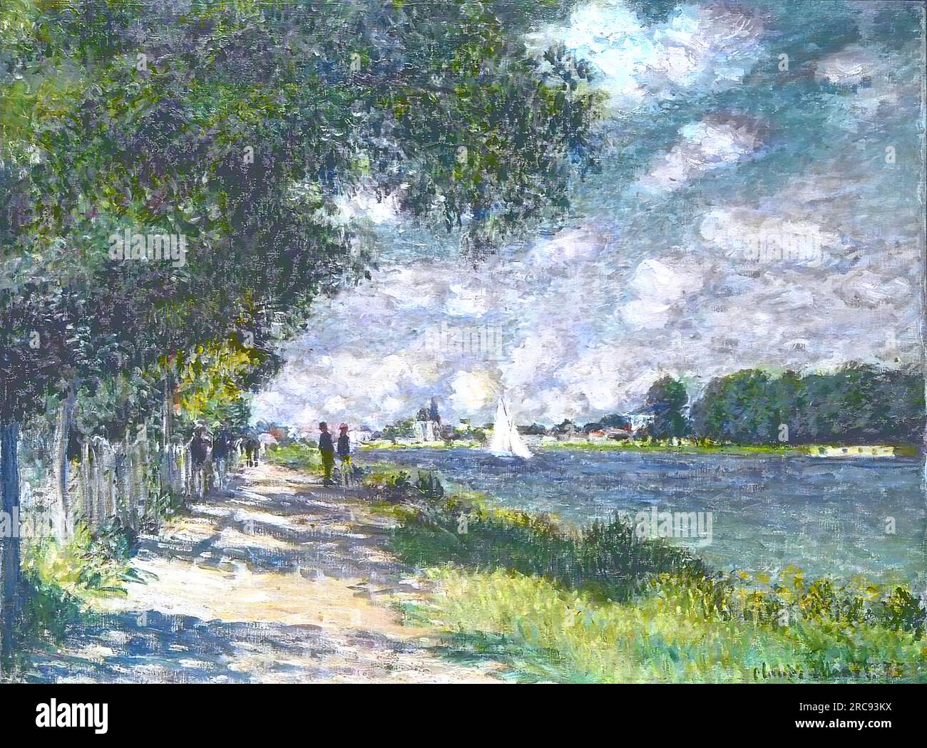Claude Oscar Monet – The Seine at Argenteuil 1875 Stock Photo - Alamy