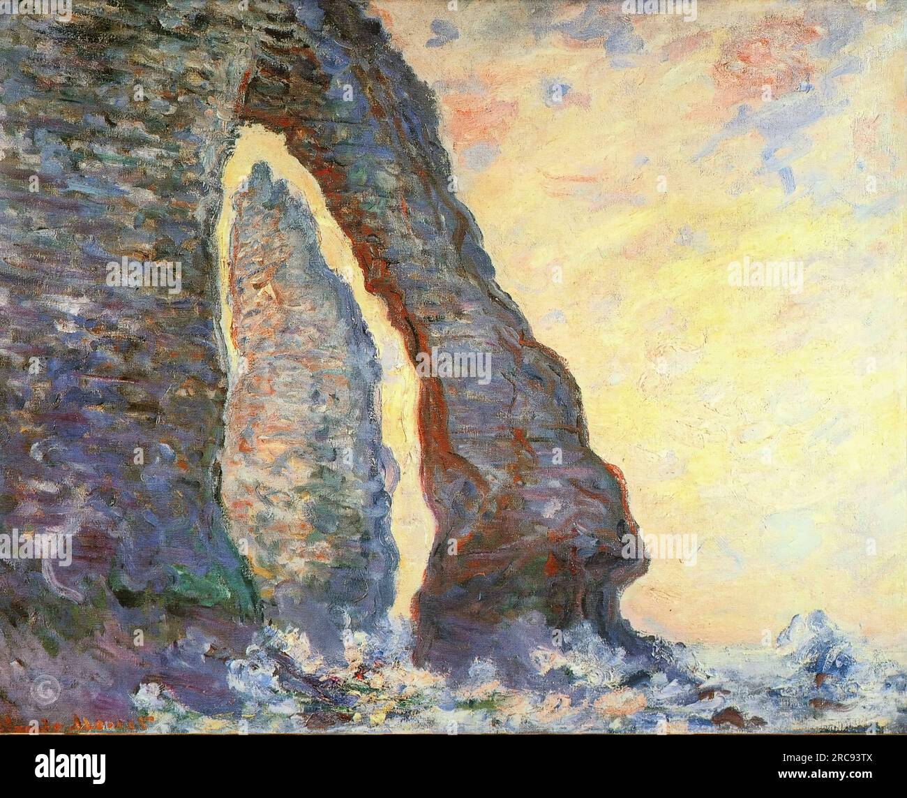 Claude Oscar Monet – The Rock Needle Seen through the Porte des Aval ...