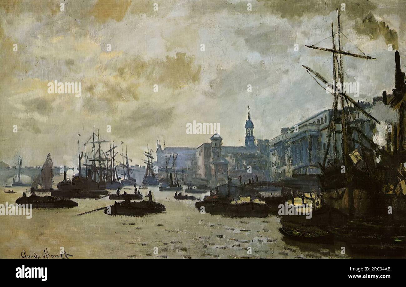 Claude Oscar Monet – The Port of London 1871 Stock Photo - Alamy