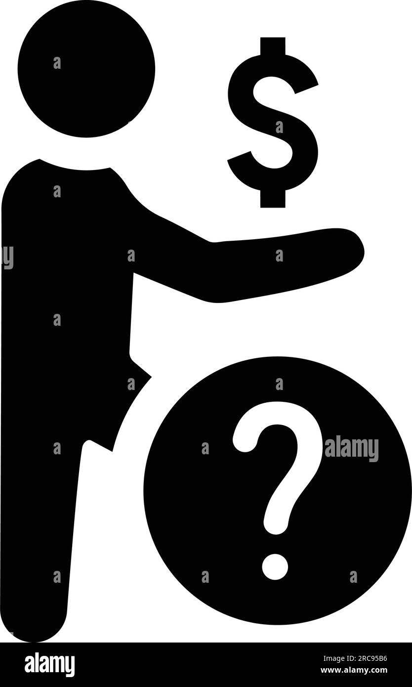 Investment confusion icon striking design ideal for web print files