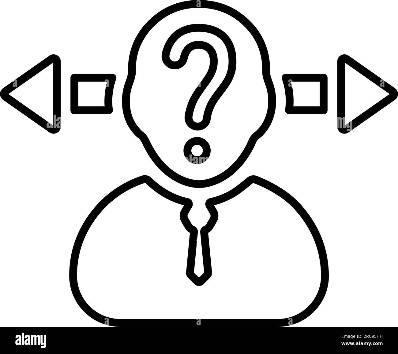 Decision Making Confusion icon. Gorgeous design suitable for web, print ...