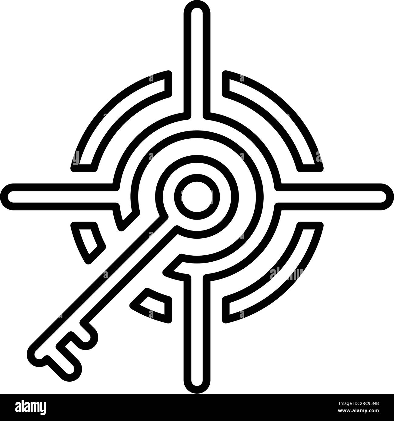 Key Target icon. Stunning design suitable for web, print media, online ...