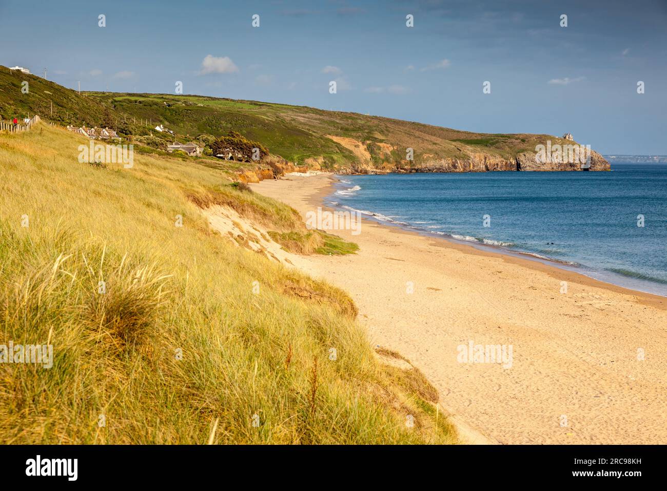 geography / travel, Great Britain, Cornwall, Praa Sands, beach of Praa Sands, Cornwall, England, ADDITIONAL-RIGHTS-CLEARANCE-INFO-NOT-AVAILABLE Stock Photo