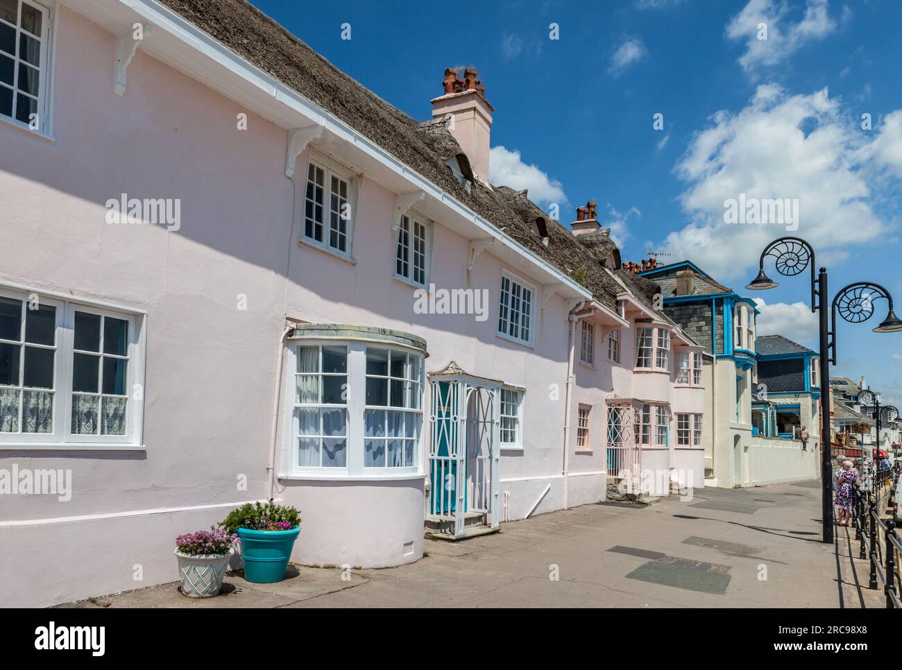 geography / travel, Great Britain, Dorset, Lyme Regis, promenade in the bathing resort Lyme Regis, ADDITIONAL-RIGHTS-CLEARANCE-INFO-NOT-AVAILABLE Stock Photo
