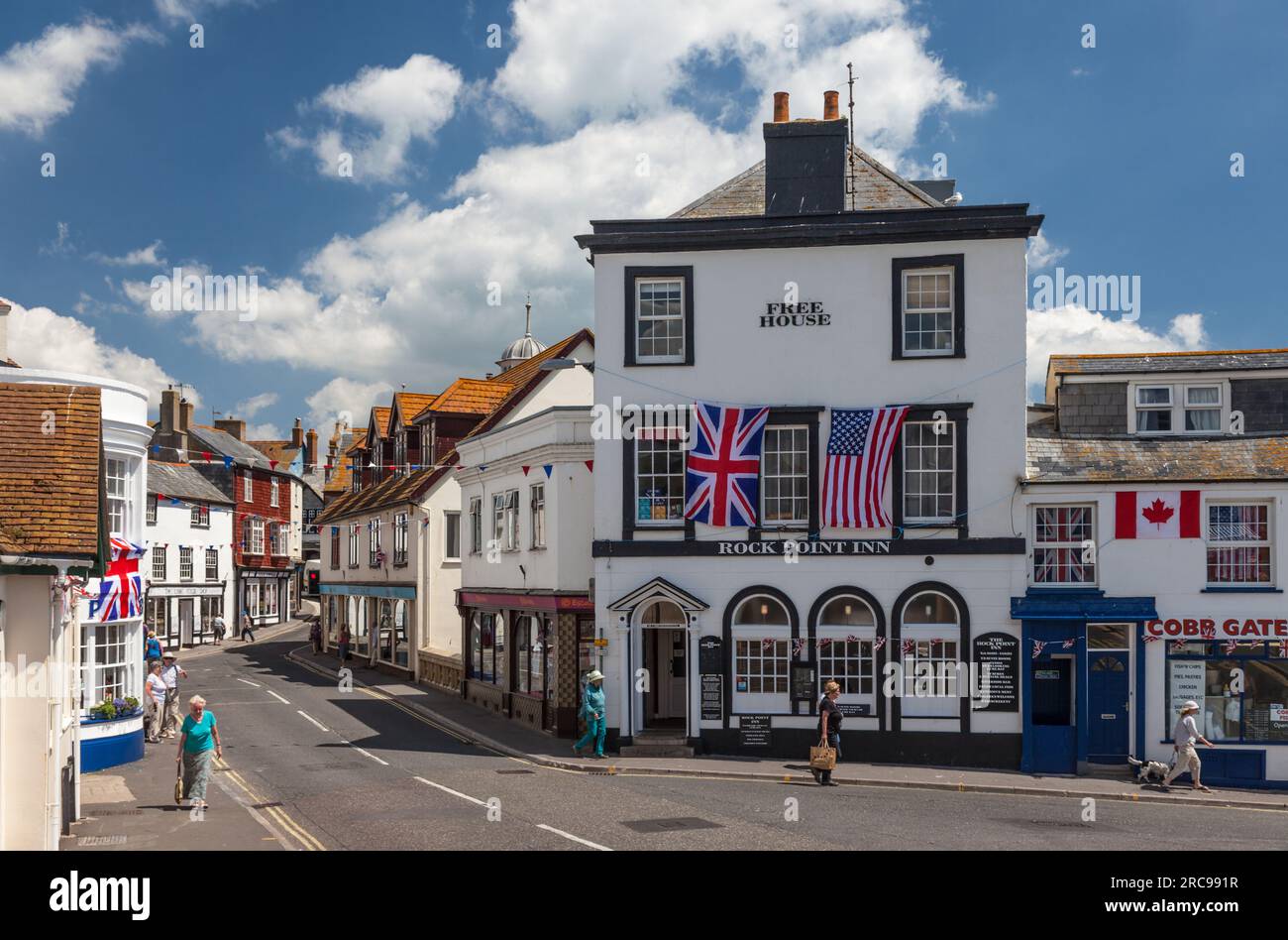 geography / travel, Great Britain, Dorset, Lyme Regis, pub in the bathing resort Lyme Regis, Dorset, ADDITIONAL-RIGHTS-CLEARANCE-INFO-NOT-AVAILABLE Stock Photo