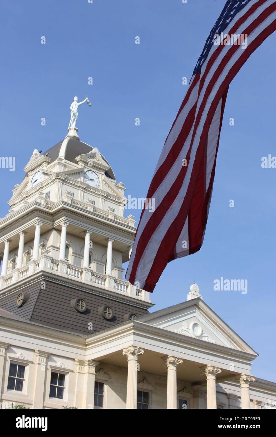 Historic Bell County Courthouse Located in Downtown Belton Texas Stock Photo Alamy