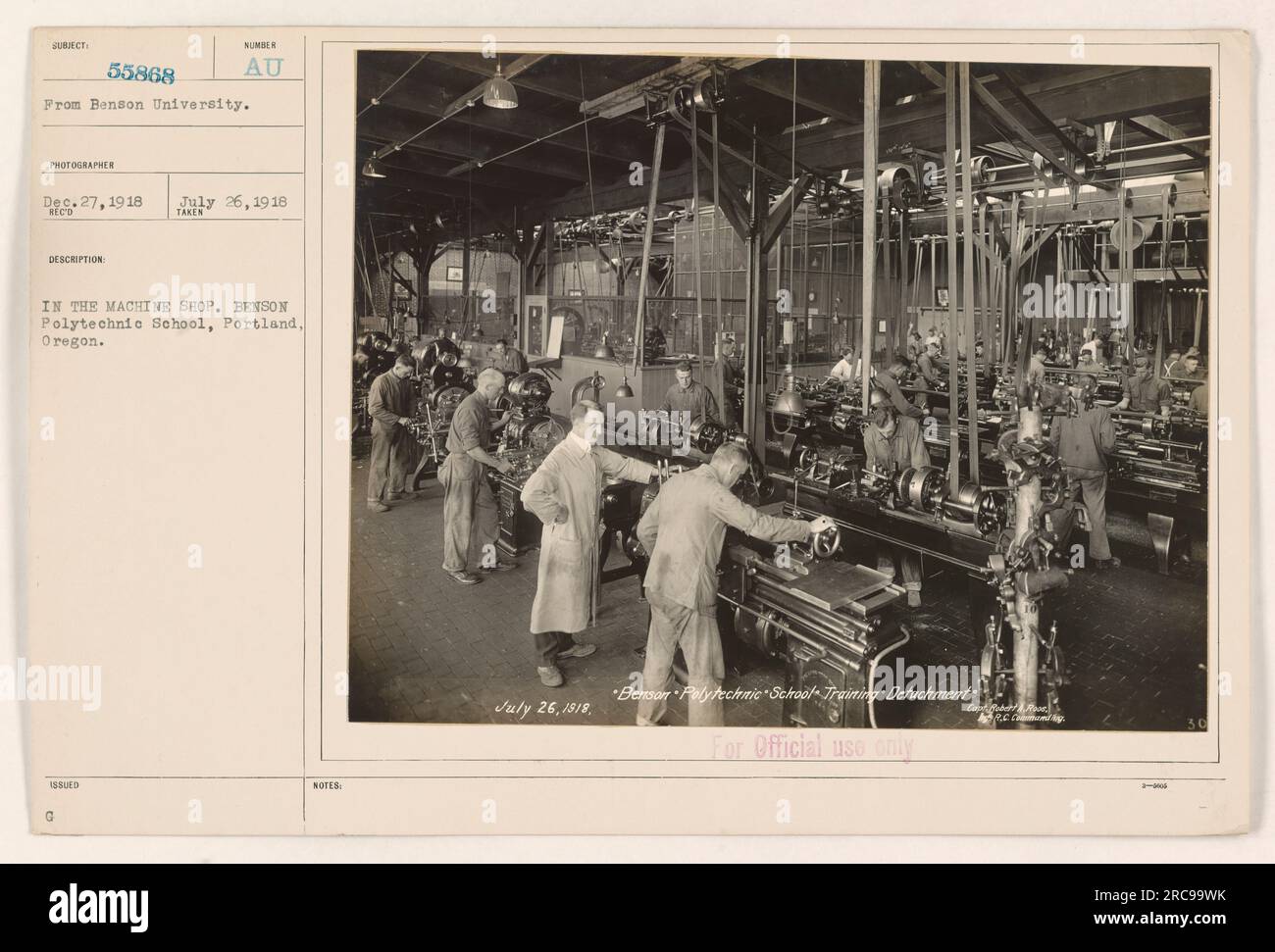 Educational program during world war one hires stock photography and